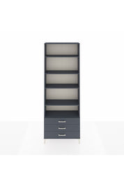 Arges Dolap 5 Raflı 3 Çekmeceli 88x30x243 Antrasit-Antrasit