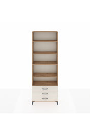 Arges Dolap 5 Raflı 3 Çekmeceli 88x30x243 Çam-Aytaşı