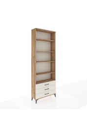 Arges Dolap 5 Raflı 3 Çekmeceli 88x30x243 Çam-Aytaşı