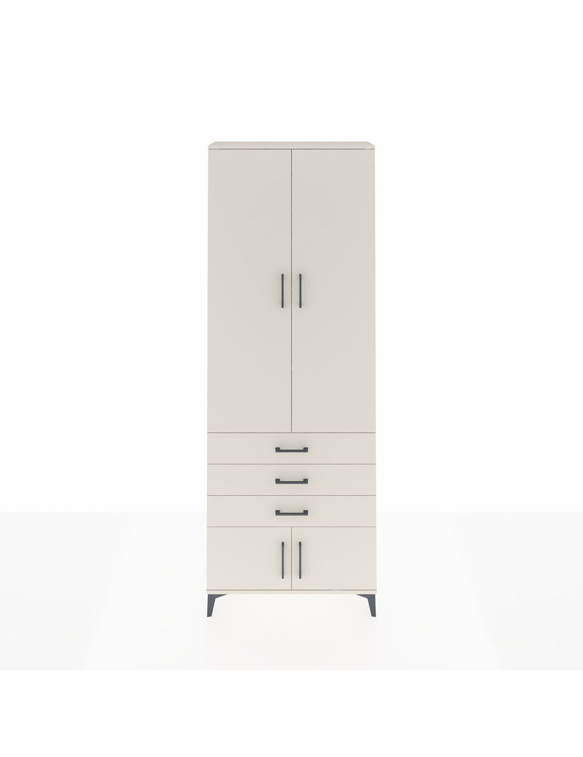 Arges Dolap 4 Raflı 3 Çekmeceli 4 Kapaklı 88x30x243 Aytaşı-Aytaşı