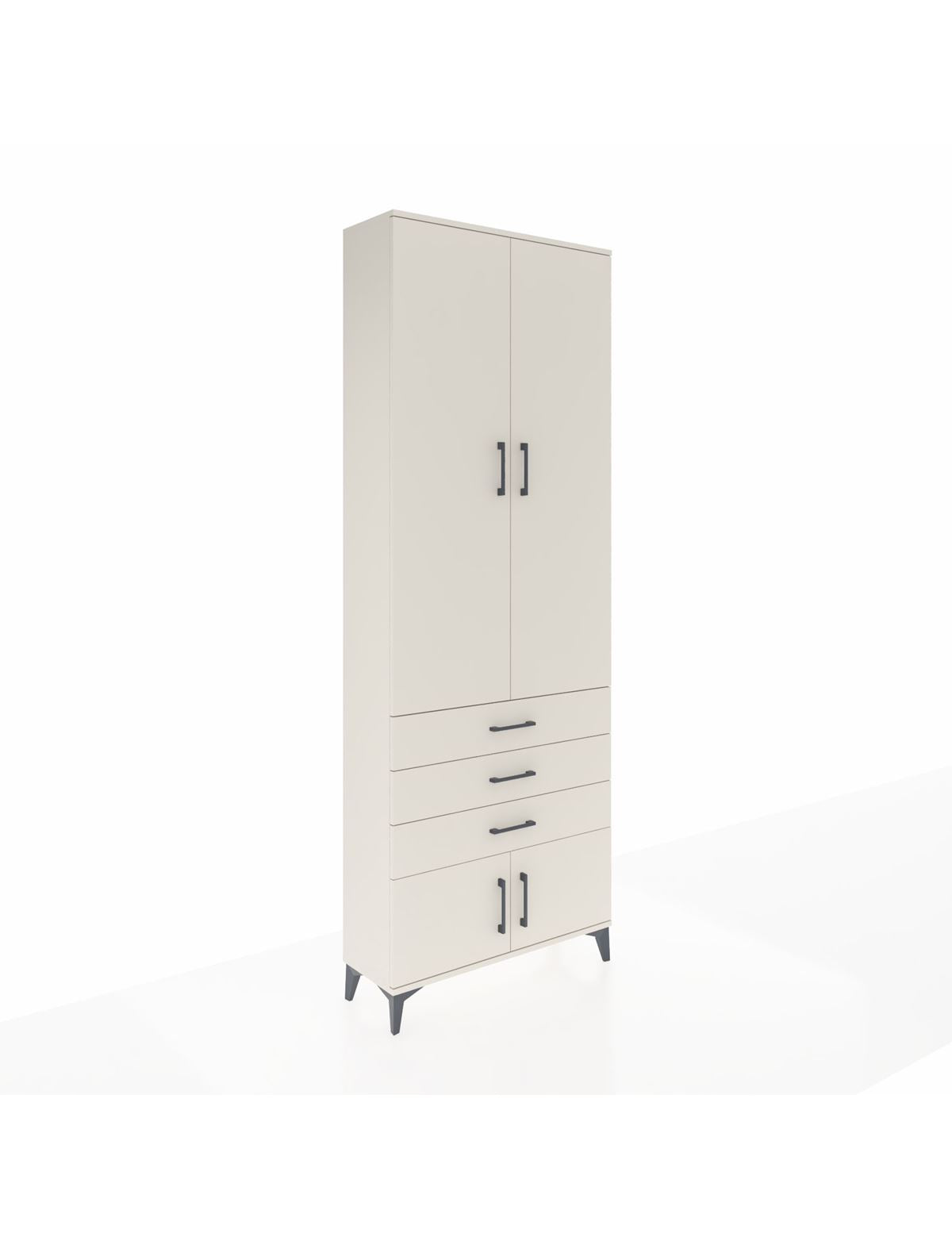 Arges Dolap 4 Raflı 3 Çekmeceli 4 Kapaklı 88x30x243 Aytaşı-Aytaşı