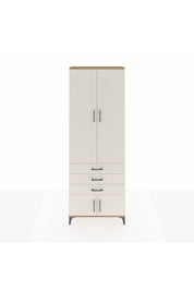 Arges Dolap 4 Raflı 3 Çekmeceli 4 Kapaklı 88x30x243 Çam-Aytaşı