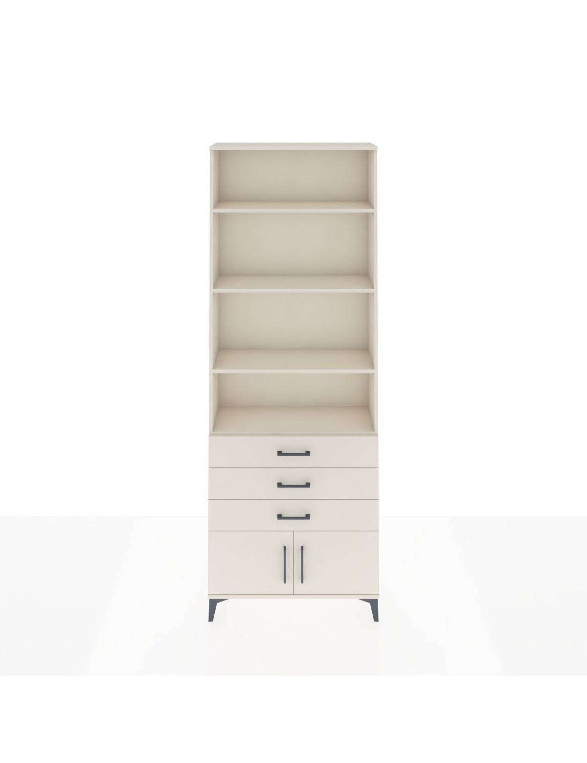 Arges Dolap 4 Raflı 3 Çekmeceli 2 Kapaklı 88x30x243 Aytaşı-Aytaşı