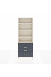 Arges Dolap 4 Raflı 3 Çekmeceli 2 Kapaklı 88x30x243 Aytaşı-Antrasit