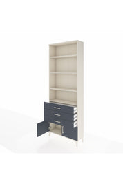 Arges Dolap 4 Raflı 3 Çekmeceli 2 Kapaklı 88x30x243 Aytaşı-Antrasit