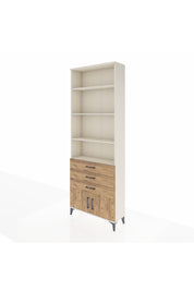 Arges Dolap 4 Raflı 3 Çekmeceli 2 Kapaklı 88x30x243 - S33M266V3A