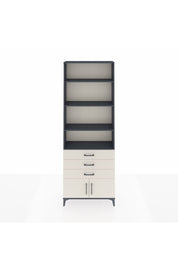 Arges Dolap 4 Raflı 3 Çekmeceli 2 Kapaklı 88x30x243 Antrasit-Aytaşı