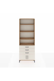 Arges Dolap 4 Raflı 3 Çekmeceli 2 Kapaklı 88x30x243 Çam-Aytaşı