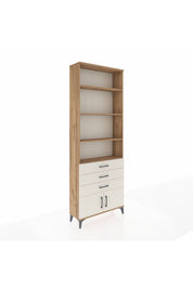 Arges Dolap 4 Raflı 3 Çekmeceli 2 Kapaklı 88x30x243 Çam-Aytaşı