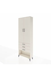 Arges Dolap 4 Raflı 3 Çekmeceli 2 Kapaklı 88x30x243 Aytaşı-Aytaşı