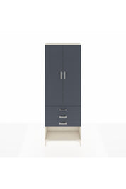 Arges Dolap 4 Raflı 3 Çekmeceli 2 Kapaklı 88x30x243 Aytaşı-Antrasit