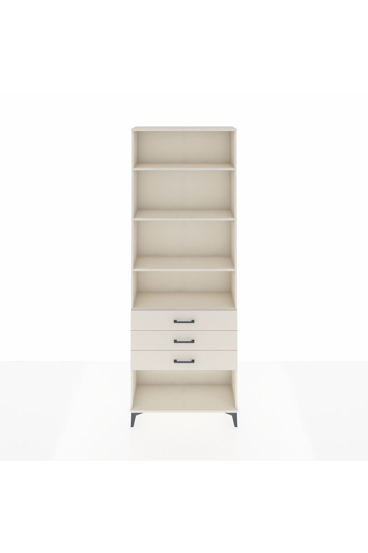 Arges Dolap 4 Raflı 3 Çekmeceli 88x30x243 Aytaşı-Aytaşı