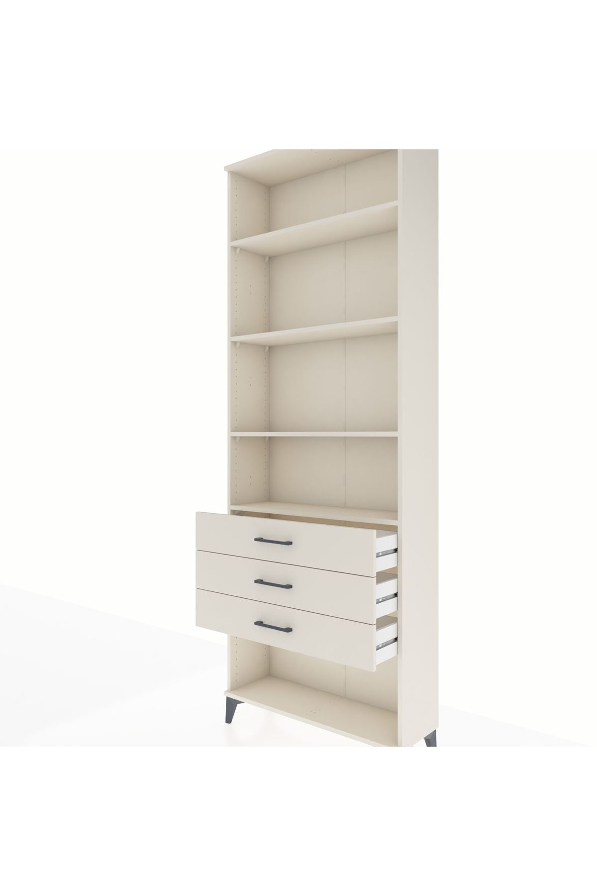 Arges Dolap 4 Raflı 3 Çekmeceli 88x30x243 Aytaşı-Aytaşı