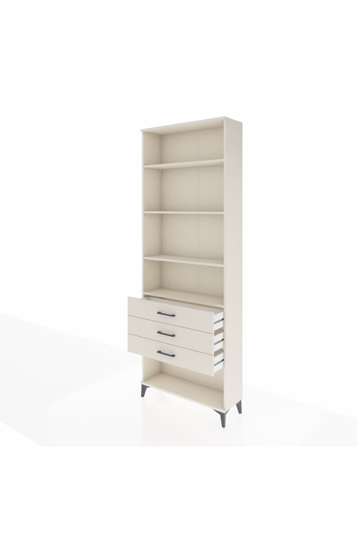 Arges Dolap 4 Raflı 3 Çekmeceli 88x30x243 Aytaşı-Aytaşı