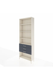 Arges Dolap 4 Raflı 3 Çekmeceli 88x30x243 Aytaşı-Antrasit