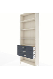 Arges Dolap 4 Raflı 3 Çekmeceli 88x30x243 Aytaşı-Antrasit