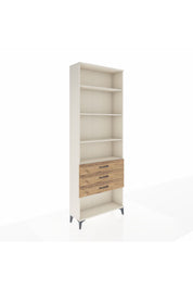 Arges Dolap 4 Raflı 3 Çekmeceli 88x30x243 Aytaşı-Çam