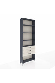 Arges Dolap 4 Raflı 3 Çekmeceli 88x30x243 Antrasit-Aytaşı