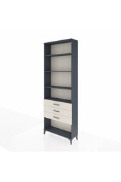 Arges Dolap 4 Raflı 3 Çekmeceli 88x30x243 Antrasit-Aytaşı