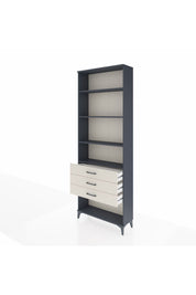 Arges Dolap 4 Raflı 3 Çekmeceli 88x30x243 Antrasit-Aytaşı