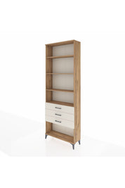 Arges Dolap 4 Raflı 3 Çekmeceli 88x30x243 Çam-Aytaşı