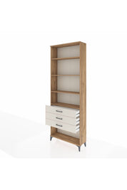 Arges Dolap 4 Raflı 3 Çekmeceli 88x30x243 Çam-Aytaşı