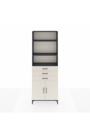 Arges Dolap 4 Raflı 3 Çekmeceli 2 Kapaklı 88x30x243 Antrasit-Aytaşı