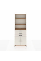 Arges Dolap 4 Raflı 3 Çekmeceli 2 Kapaklı 88x30x243