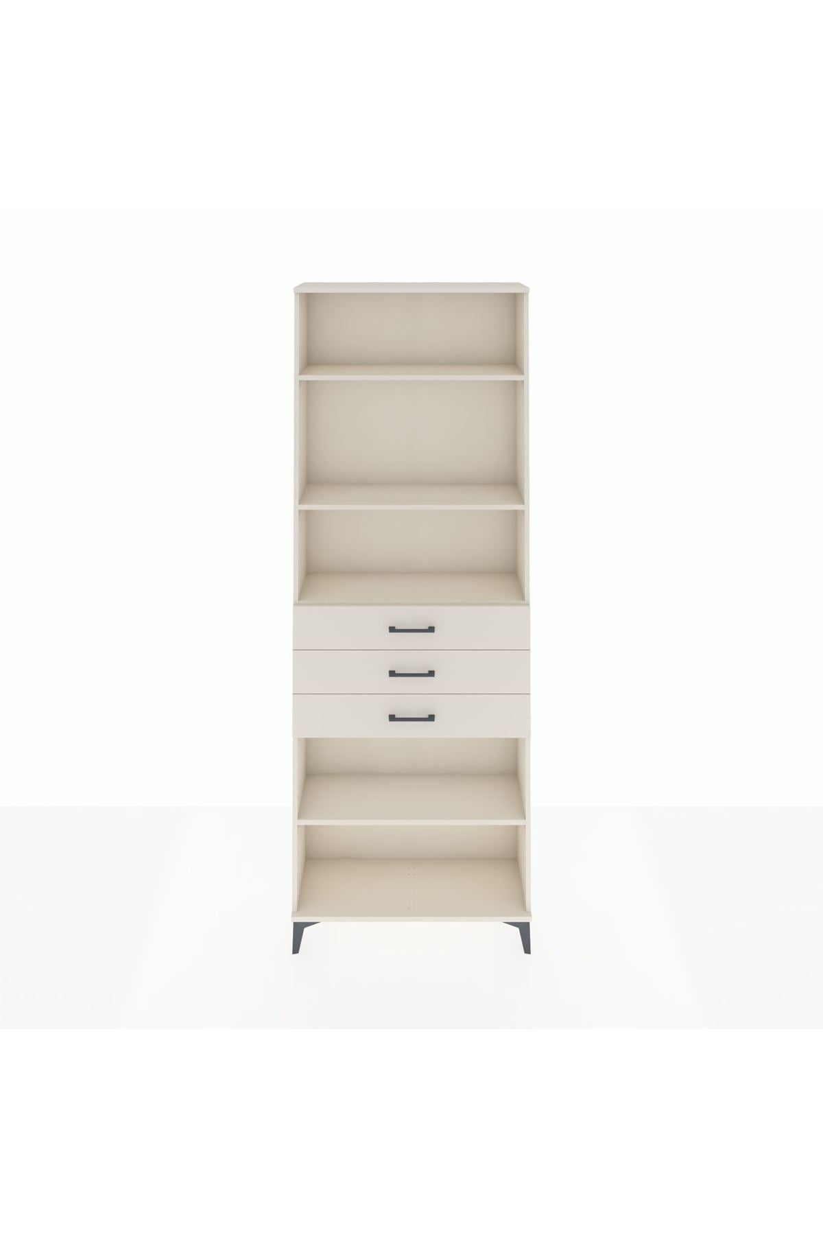 Arges Dolap 4 Raflı 3 Çekmeceli 88x30x243 Aytaşı-Aytaşı