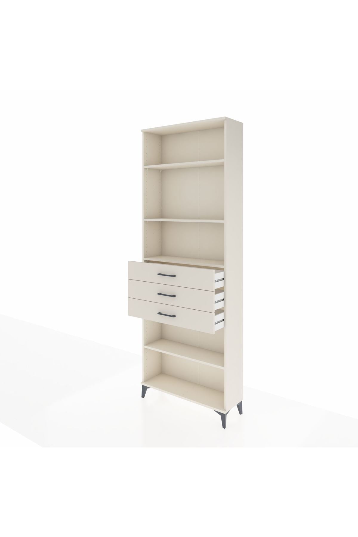 Arges Dolap 4 Raflı 3 Çekmeceli 88x30x243 Aytaşı-Aytaşı