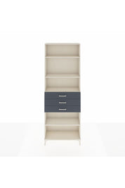 Arges Dolap 4 Raflı 3 Çekmeceli 88x30x243 Aytaşı-Antrasit