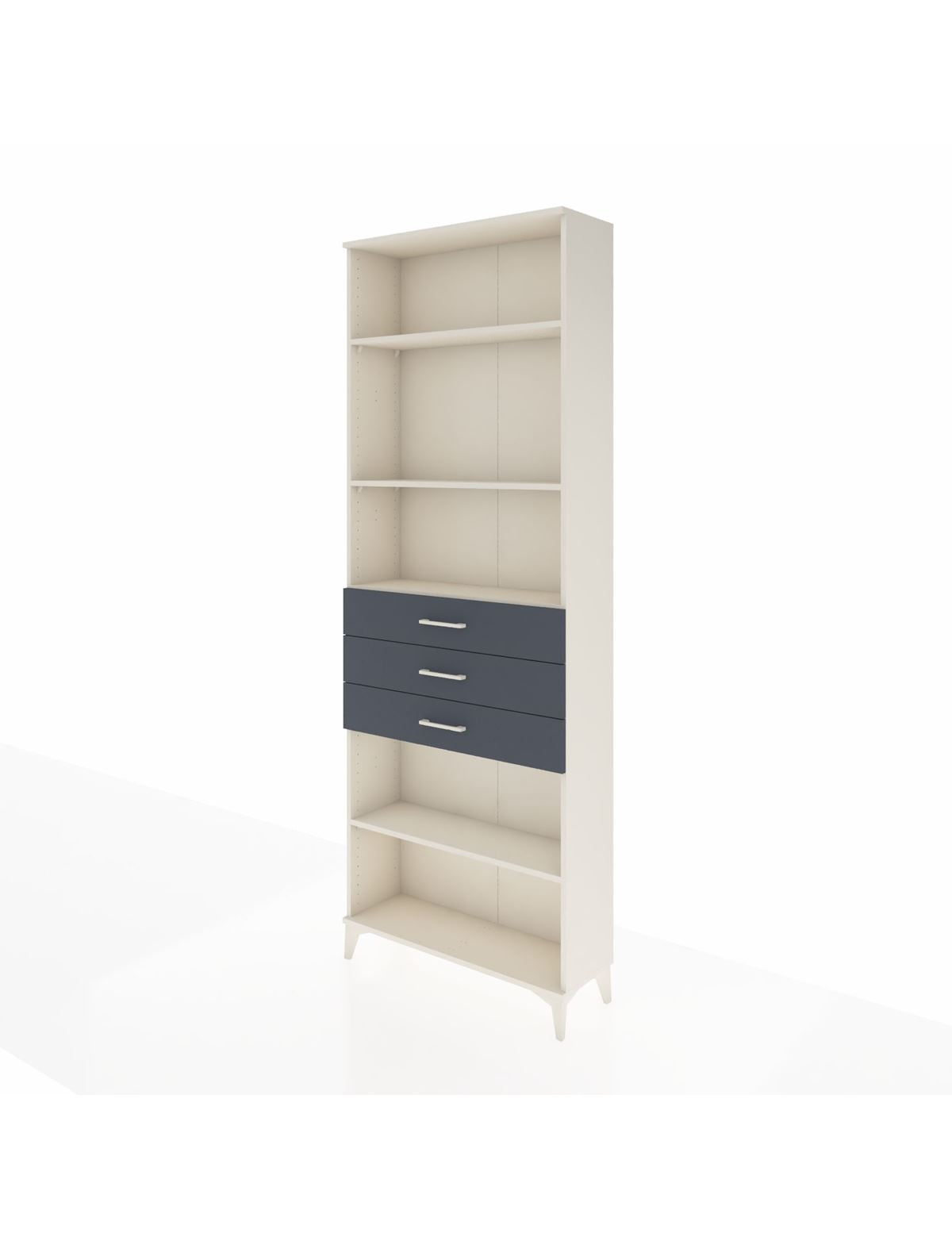 Arges Dolap 4 Raflı 3 Çekmeceli 88x30x243 - S33M272V2A