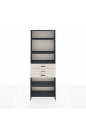 Arges Dolap 4 Raflı 3 Çekmeceli 88x30x243 Antrasit-Aytaşı