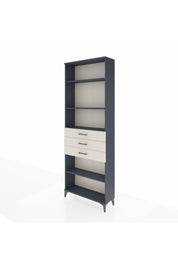 Arges Dolap 4 Raflı 3 Çekmeceli 88x30x243 Antrasit-Aytaşı