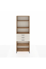 Arges Dolap 4 Raflı 3 Çekmeceli 88x30x243 Çam-Aytaşı