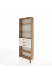 Arges Dolap 4 Raflı 3 Çekmeceli 88x30x243 Çam-Aytaşı