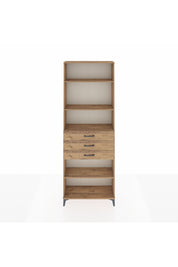 Arges Dolap 4 Raflı 3 Çekmeceli 88x30x243 Çam-Çam