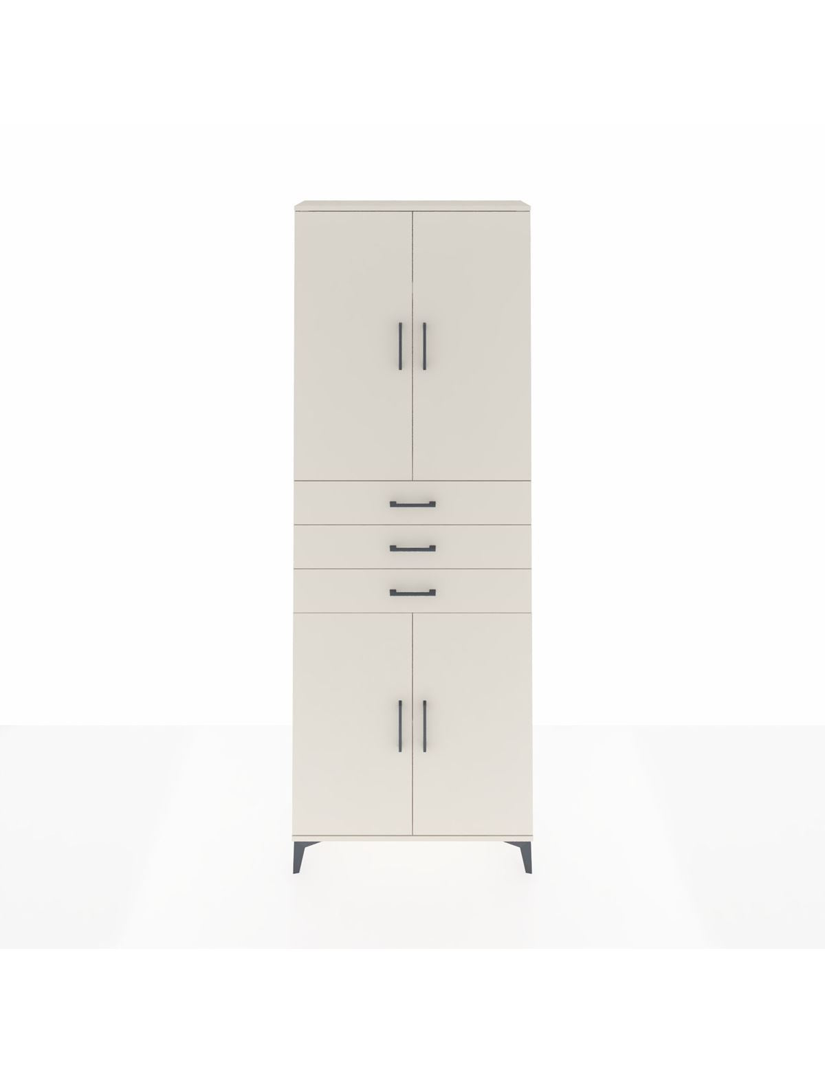 Arges Dolap 4 Raflı 3 Çekmeceli 4 Kapaklı 88x30x243 Aytaşı-Aytaşı