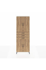 Arges Dolap 4 Raflı 3 Çekmeceli 4 Kapaklı 88x30x243 Aytaşı-Çam
