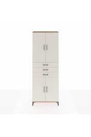 Arges Dolap 4 Raflı 3 Çekmeceli 4 Kapaklı 88x30x243 Çam-Aytaşı