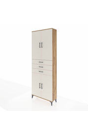 Arges Dolap 4 Raflı 3 Çekmeceli 4 Kapaklı 88x30x243 Çam-Aytaşı