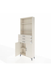 Arges Dolap 4 Raflı 3 Çekmeceli 2 Kapaklı 88x30x243 Aytaşı-Aytaşı