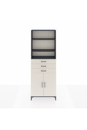 Arges Dolap 4 Raflı 3 Çekmeceli 2 Kapaklı 88x30x243 Antrasit-Aytaşı