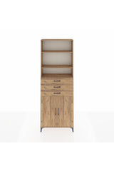 Arges Dolap 4 Raflı 3 Çekmeceli 2 Kapaklı 88x30x243