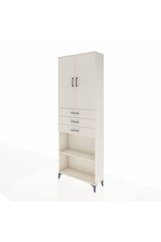 Arges Dolap 4 Raflı 3 Çekmeceli 2 Kapaklı 88x30x243 Aytaşı-Aytaşı