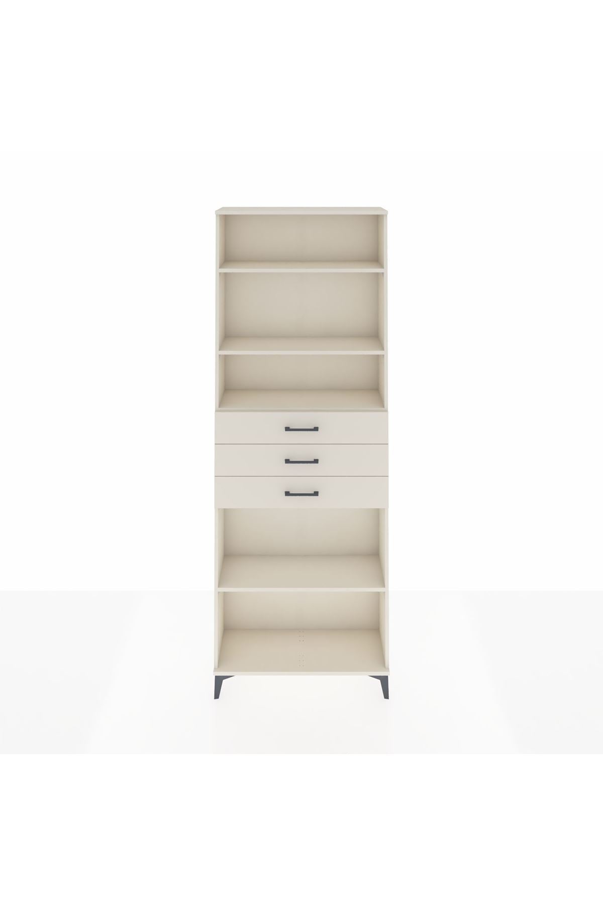 Arges Dolap 4 Raflı 3 Çekmeceli 88x30x243 Aytaşı-Aytaşı