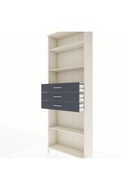 Arges Dolap 4 Raflı 3 Çekmeceli 88x30x243 Aytaşı-Antrasit