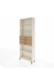 Arges Dolap 4 Raflı 3 Çekmeceli 88x30x243 Aytaşı-Çam