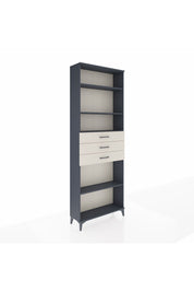 Arges Dolap 4 Raflı 3 Çekmeceli 88x30x243 Antrasit-Aytaşı