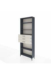 Arges Dolap 4 Raflı 3 Çekmeceli 88x30x243 Antrasit-Aytaşı